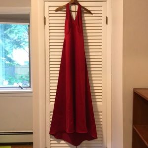 Vintage satiny red dress